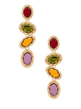 8 Other Reasons Leonardo Earrings Multicolor Drop shoulder pierced Revolve